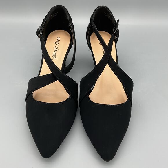 NEW Easy Street Women Elegance Slingback Pumps Black Size 7.5W - Picture 3 of 10